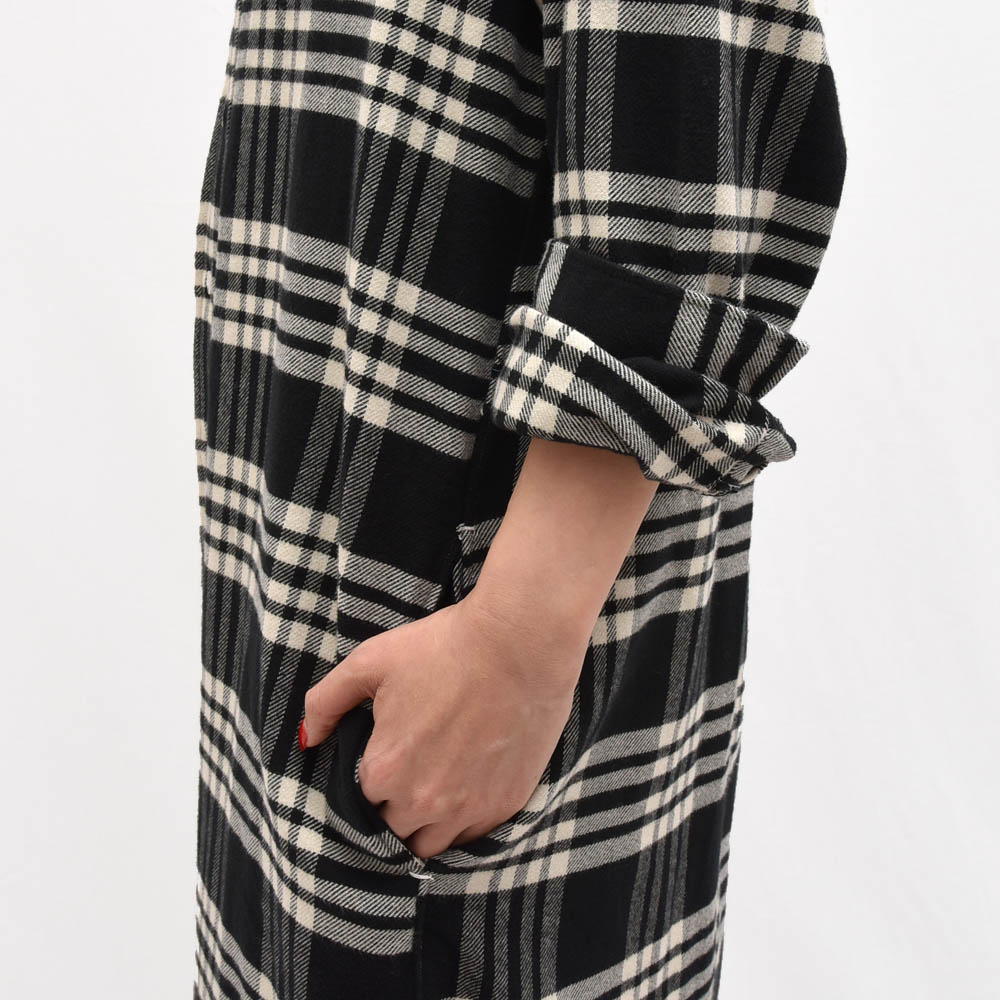 安いそれに目立つ Finamore フィナモレ 045 Cristina チェックシャツワンピース 正規品 レディース 正規品 Gmsaz Com