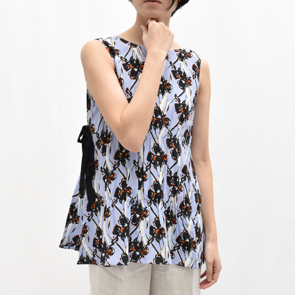 【S50】DOROTHEE SCHUMACHER(ドロシーシューマッハ)G75601-02 フラワープリント ノースリーブブラウス レディース 正規品｜biglietteria