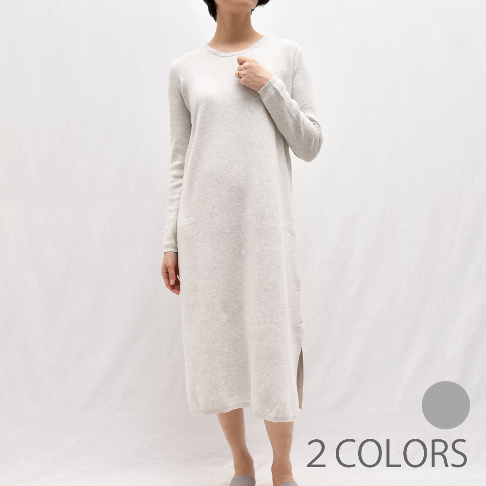 レディースファッション ワンピース Three Dots スリードッツ If507y 正規品 レディース ロングワンピース コットンメランジ アウトレット 送料無料