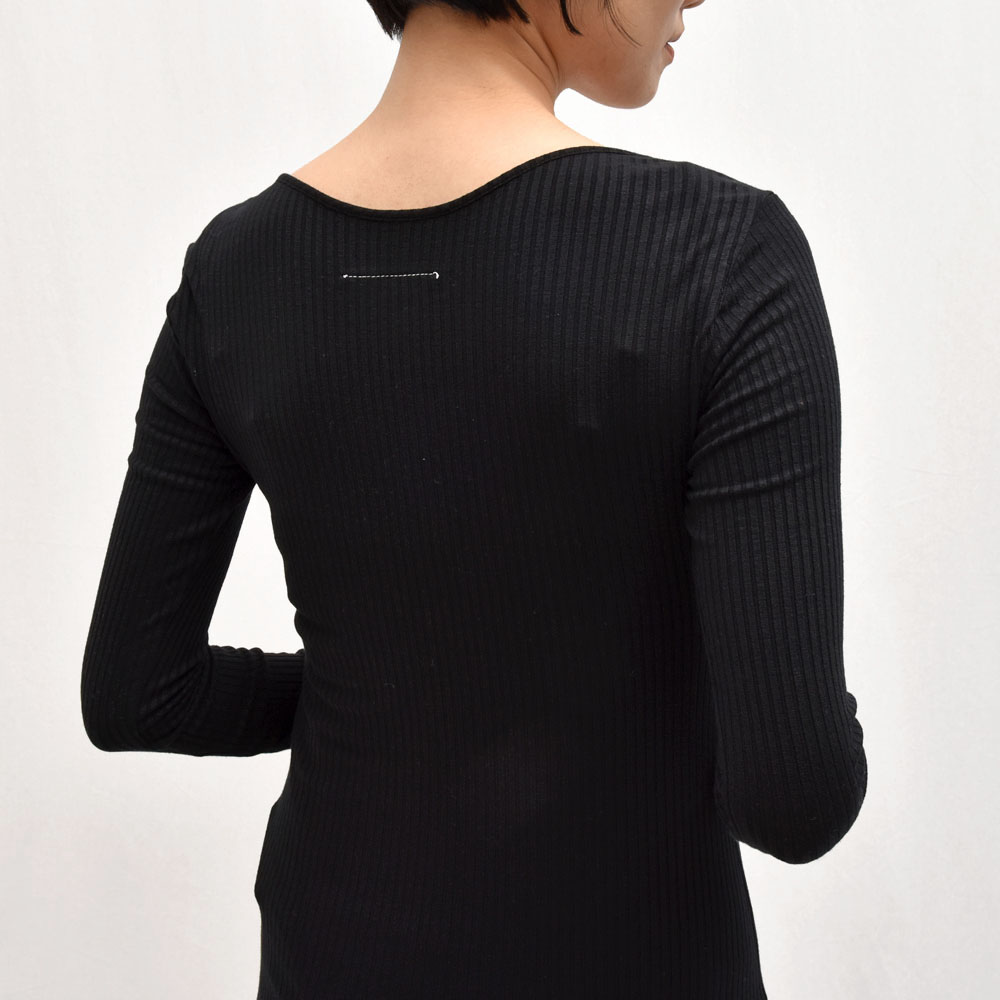 新品 Mm6 Maison Margiela エムエム6 メゾン マルジェラ S52ct0394 ボートネック リブワンピース レディース 正規品 最安値挑戦 Crystalgalleryva Com