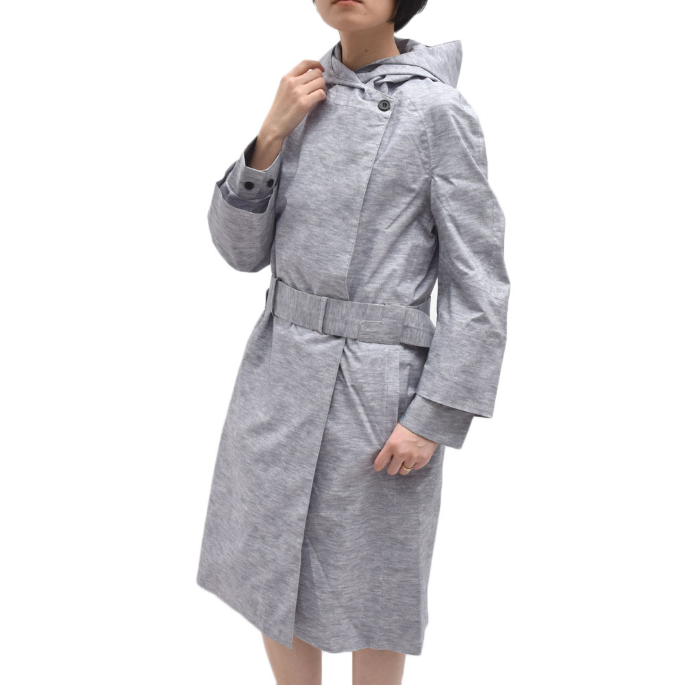 Norwegian Rain(ノルウィージャン 雨水)\u003cBR\u003eRIVE GAUCHE 再利用ポリエステル フーデットロングコート レディース 置き目品