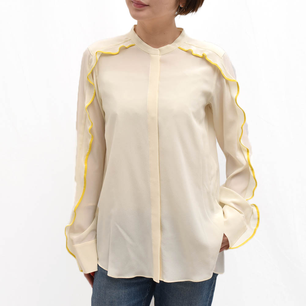 【S50】DOROTHEE SCHUMACHER(ドロシーシューマッハ)G91624-27 バンドカラー シルクブラウス レディース 正規品｜biglietteria 28,507円