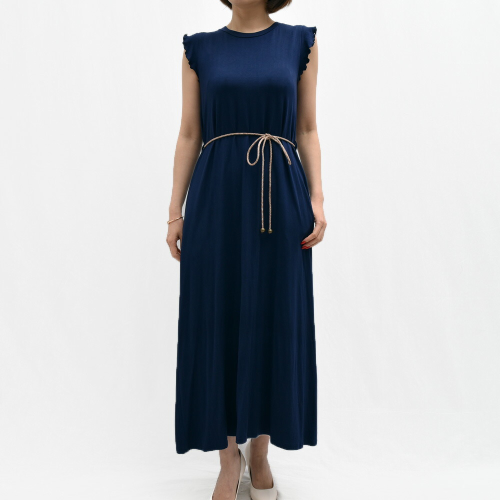 楽天市場 Three Dots スリードッツ Lh5001y ベルテッド ジャージーワンピース レディース 正規品 Biglietteria