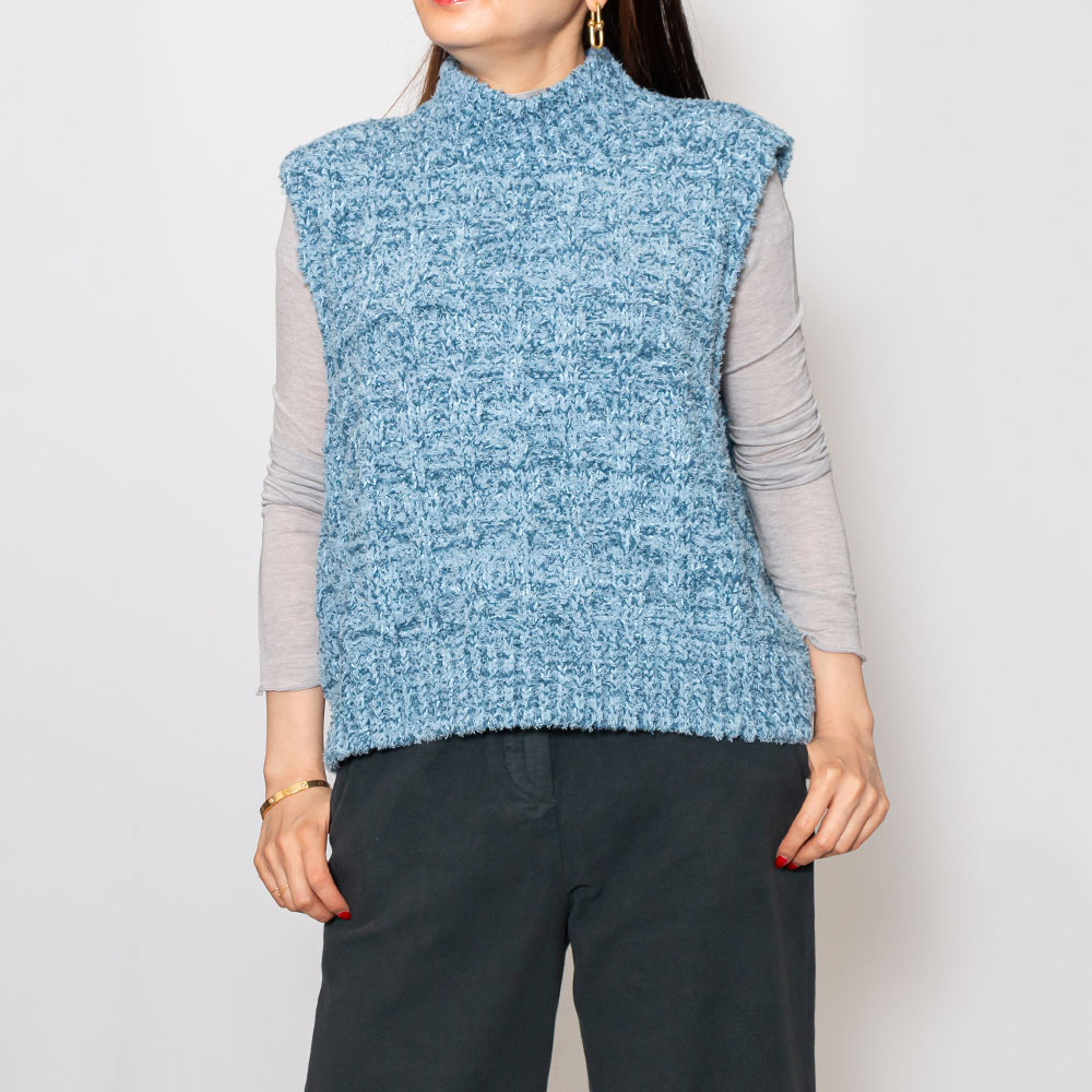【S50】Maison Margiela(メゾン マルジェラ)S50GP0293 デニムブークレニット レディース 正規品｜biglietteria 45,403円