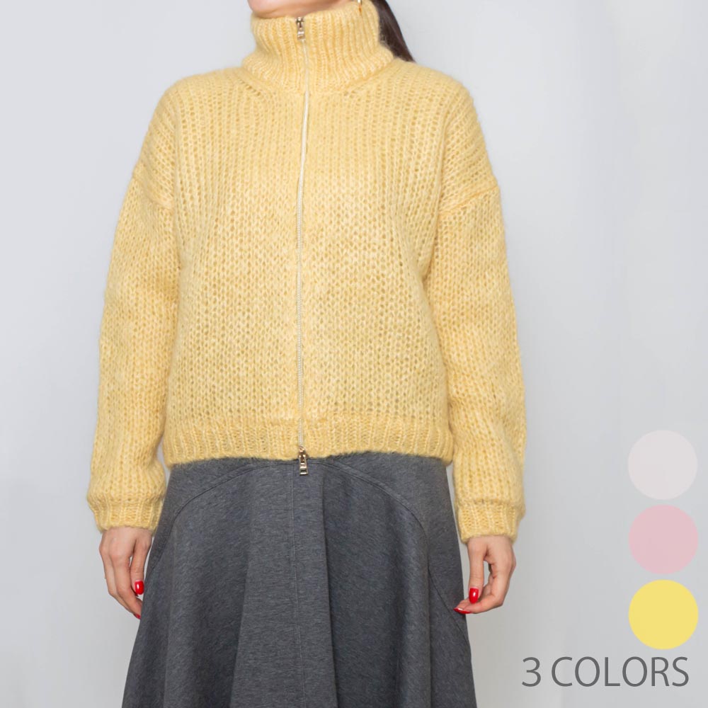 HERNO(地獄ノ)\u003cBR\u003eMC00024DR OVERT KNIT ニットジップブルゾン レディース 置き目品