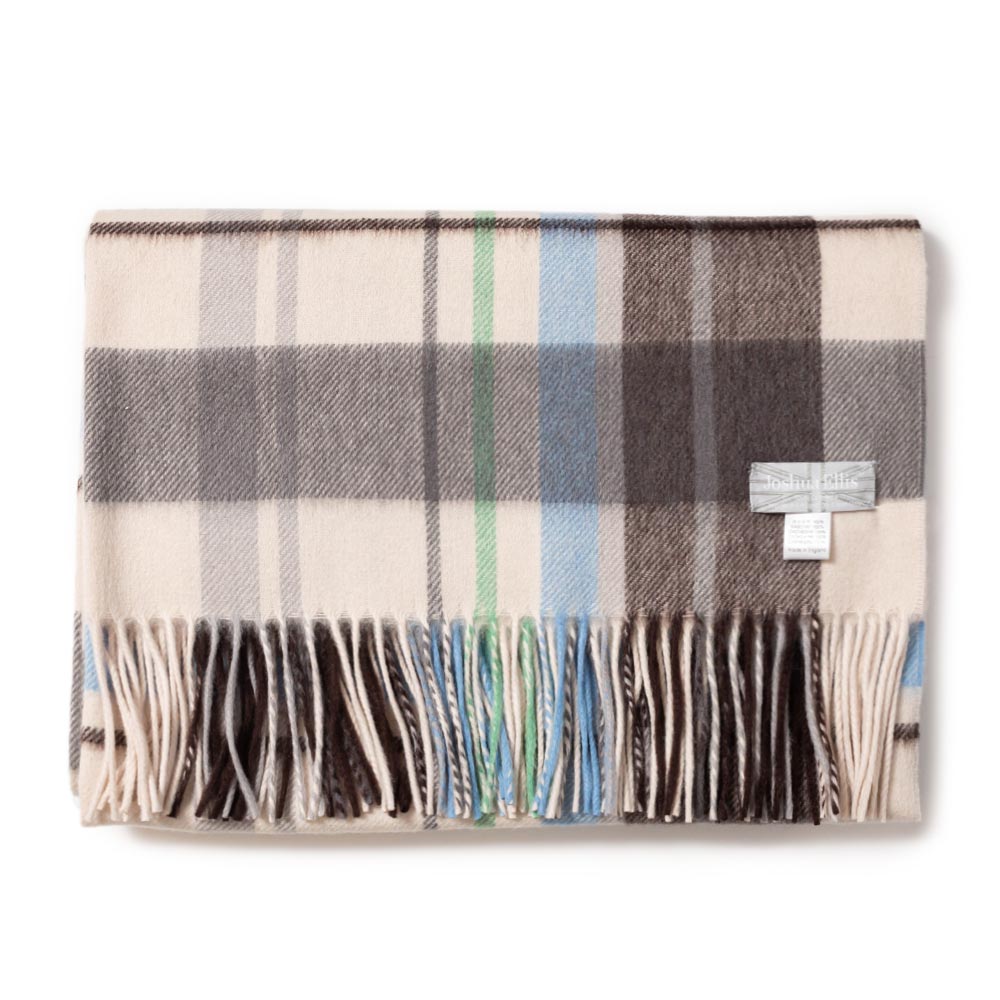 Joshua Ellis(ジョシュア エリス)マドラスチェック カシミアストール Madras Type 70&times;190 CPG/60401 レディース 正規品｜biglietteria