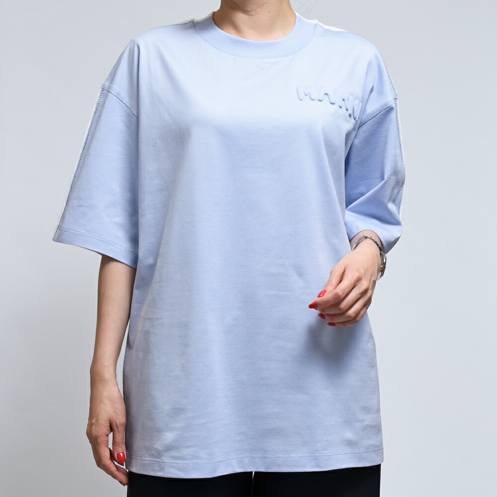 MARNI（マルニ）コットンクルーネックバイカラーS/Sスウェット