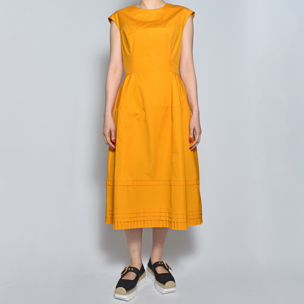 MARNI(マルニ)\u003cBR\u003eABMA1168A0/UTC223 オーガニックポプリン ミニプリーツワンピース レディース 置き目品