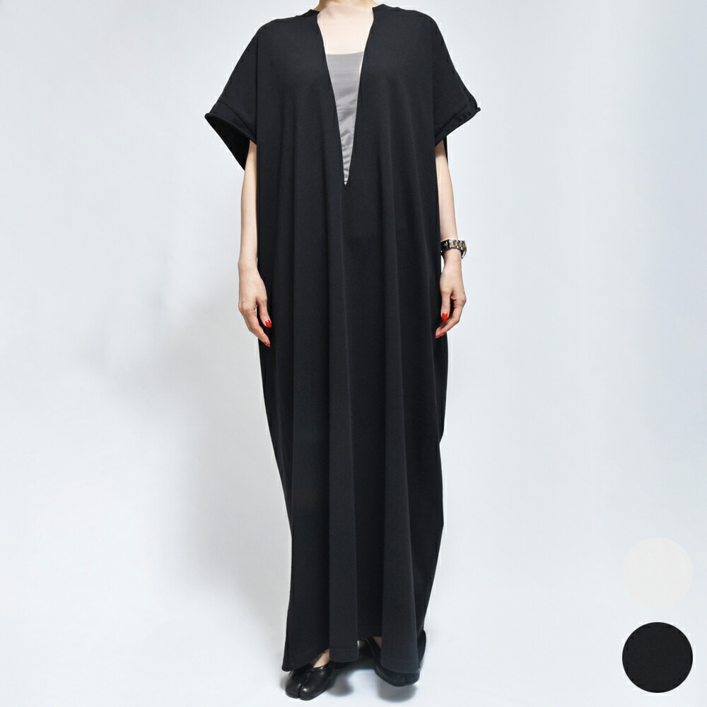 MM6 MAISON MARGIELA(エムエム6 メゾン マルジェラ) S62DG0024 Vネック ロングワンピース レディース 正規品
