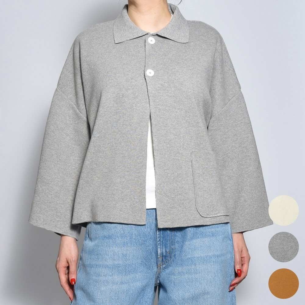 【S40】ma'ry'ya(マリア)YMK047 コットン ミラノリブニットジャケット レディース 正規品｜biglietteria 26,235円