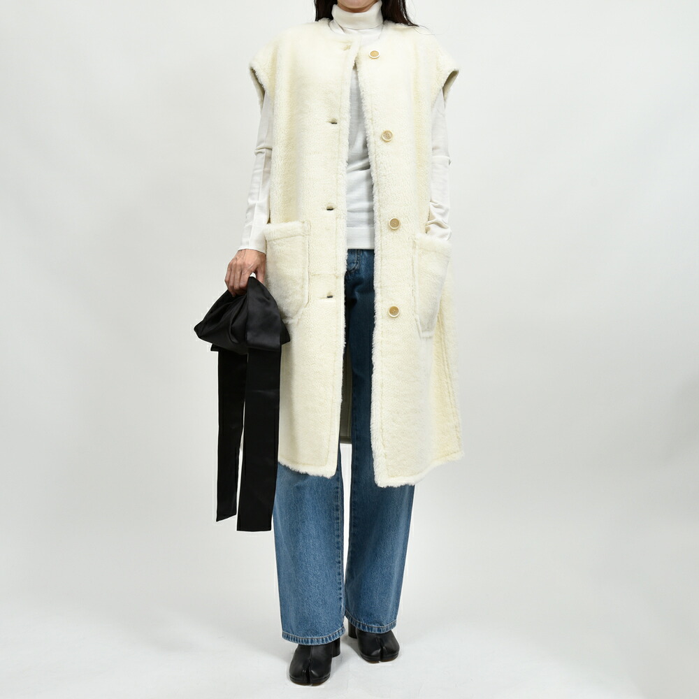 MARNI（マルニ）GLMX0095A0 ノースリーブムートンコート 24152001138