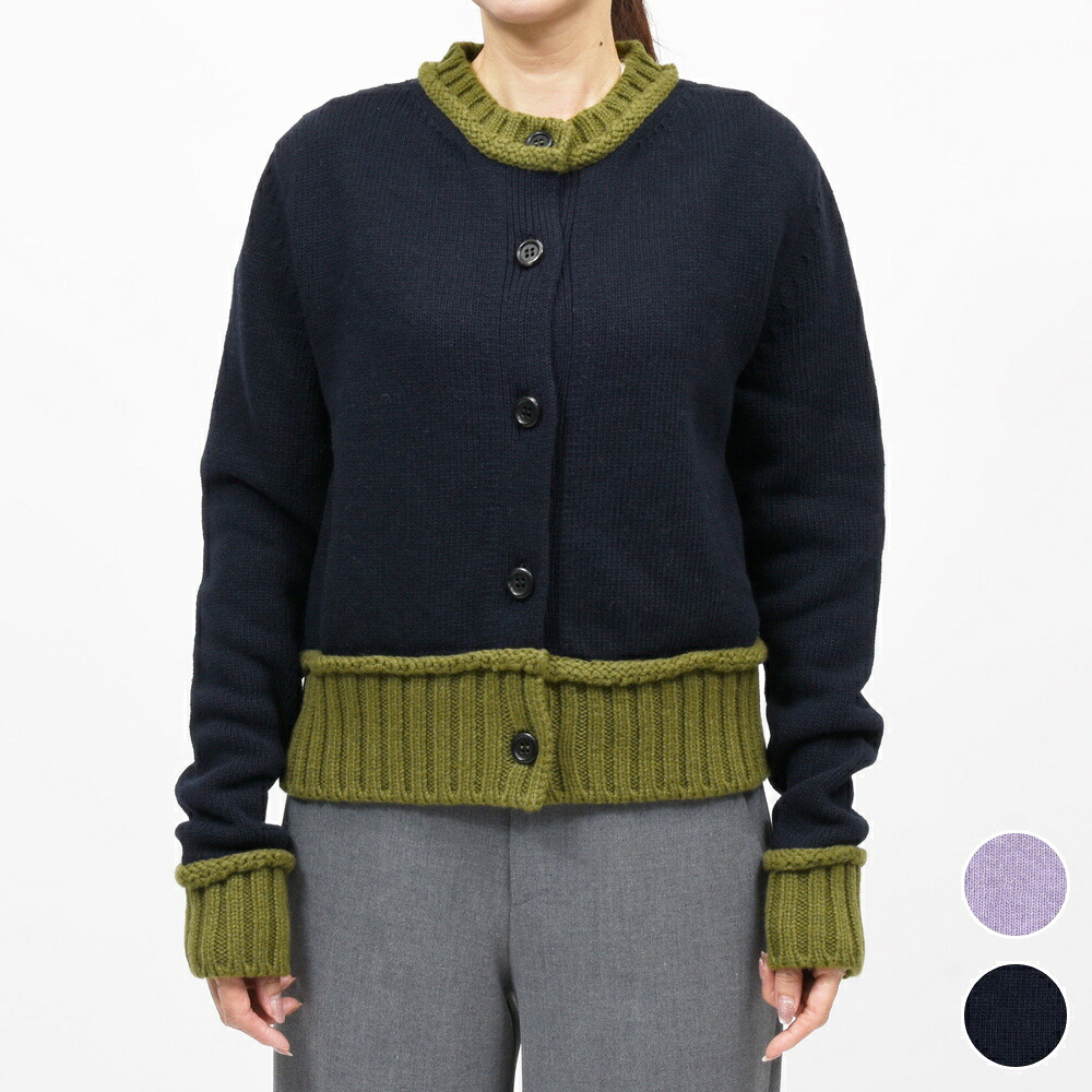 MARNI（マルニ）DMD0457Q0 UFH603 クルーネックウールカーディガン 26062000138｜biglietteria