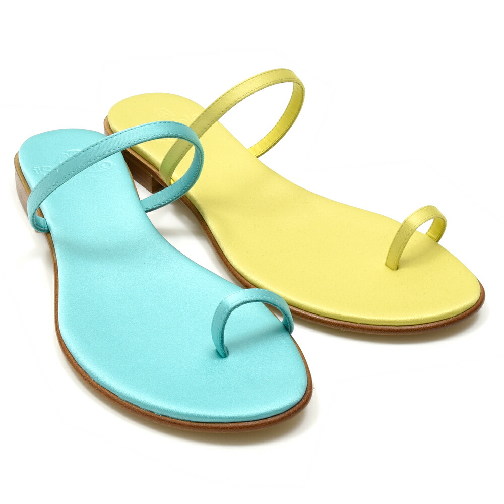 il Sandalo of Capri（イル サンダロ オブ カプリ） A50AA3 フラットサテンサンダル 25061014039