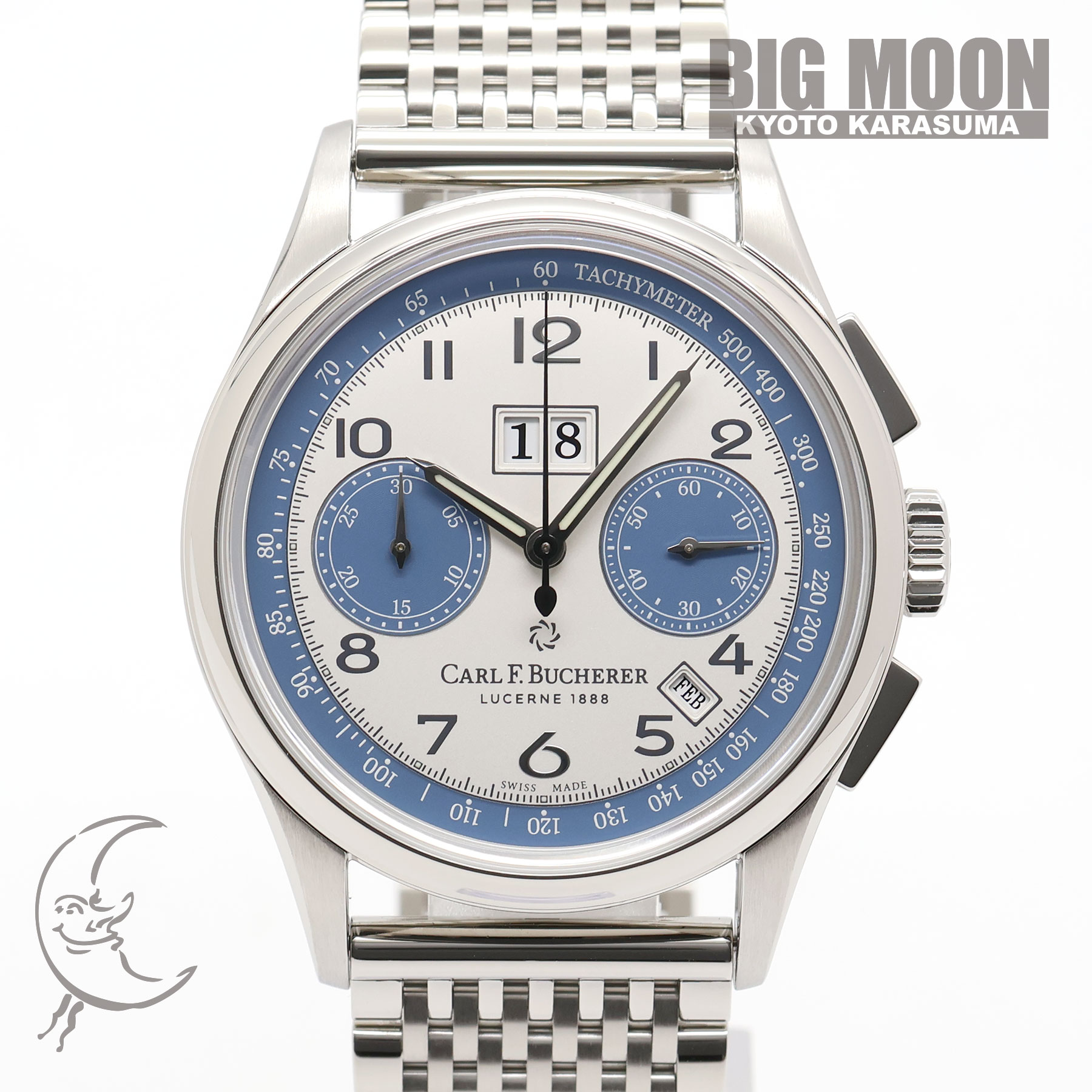 【中古】CARL F.BUCHERER　カール F. ブヘラ　ヘリテージバイコンパックス アニュアルルツェルン　41mm　世界限定188本　00.10803.08.12.22 399,600円