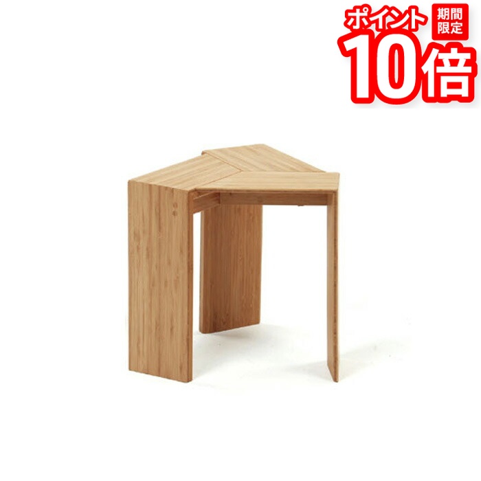 【P10倍★要ｴﾝﾄﾘｰ!19日20時~】椅子 TEORI 竹のスツール TRIANGLE　STOOL(小) 木製 シンプル 天然木 ナチュラル テオリ 国産 日本製 コンパクト おしゃれ 北欧｜家具と雑貨　Bigmories