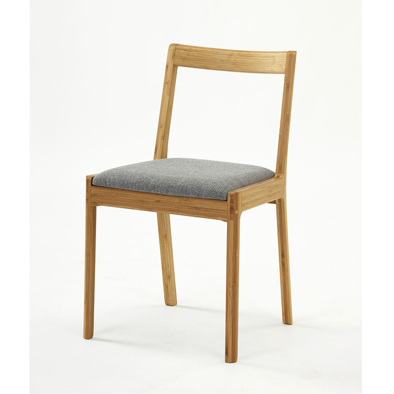 椅子 チェア TEORI 竹のダイニングチェア R DINING CHAIR チェア 肘なし アームレス シンプル 布 レザー 天然木 木目 木製 ナチュラル テオリ 国産 日本製