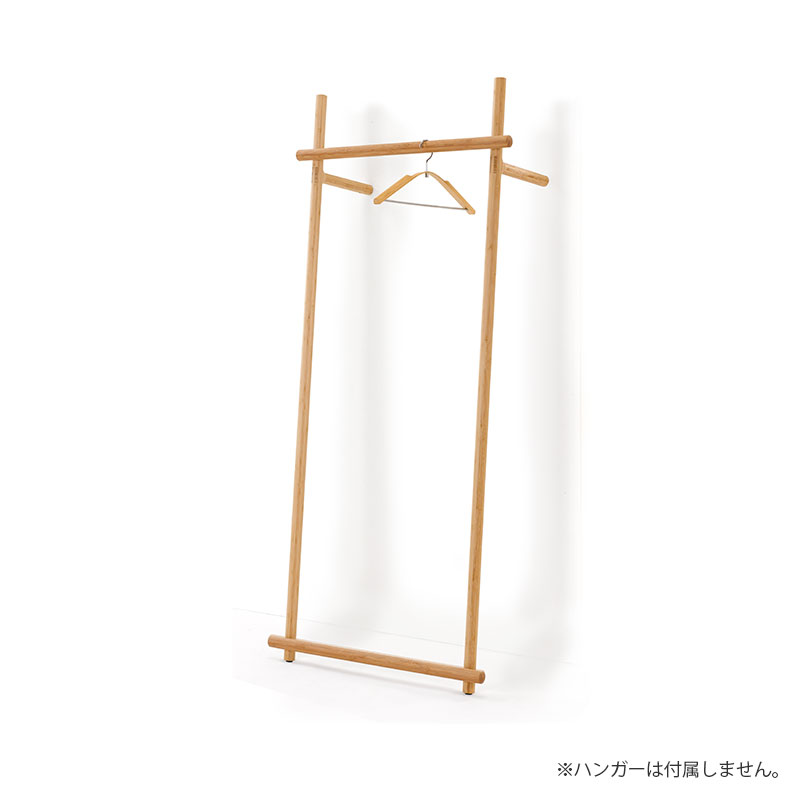 ハンガー TEORI 竹のコートハンガー BRIDGE 衣文かけ えもんかけ ナチュラル オイル仕上げ 木製 竹製 天然木 国産 日本製