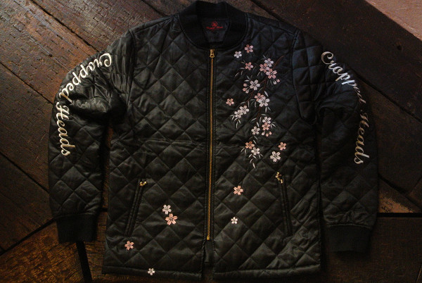 ★CROPPEDHEADS クロップドヘッズ★ 桜×舞子 キルティングジャケット ブラック