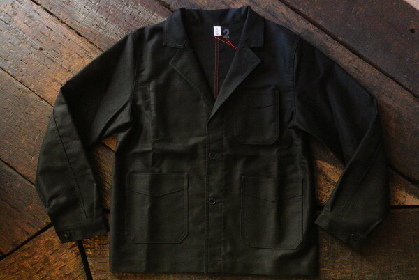 ★【Le Travailleur Gallice】ル・トラヴァイユール・ガリス★ LA VESTON Traditional Worker Jacket モールスキンジャケット フランス製 NOIR(黒)