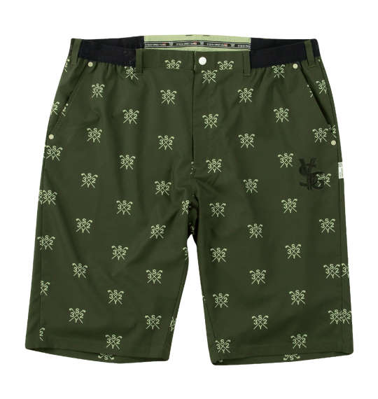 大きい メンズ クロスロゴグラフィックハーフパンツ SY32 by SWEET YEARS 3L 4L 5L 6L カーキ カジュアル ショートパンツ夏服 スポーツウェア おしゃれ シンプル 通気性 快適 動きやすい 1274-5206-