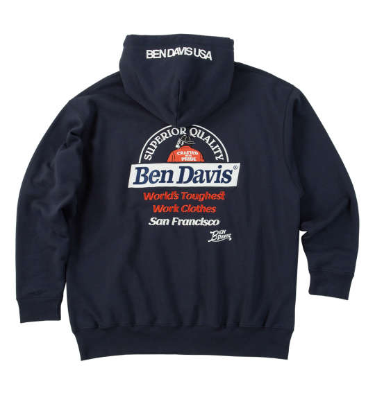 付け紙刺しゅうプルパーカー BEN DAVIS トップス-パーカー