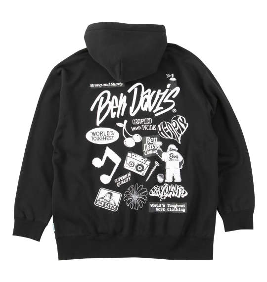 \お買い物マラソン開催中/セレクションフルジップパーカー BEN DAVIS|Bigsizeselectshop-avanty