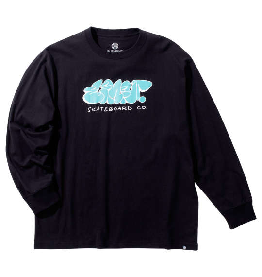 大層らしい メンズ TAG長袖ティーシャツ ELEMENT 3L 4L 5L 6L 7L 8L 黒いこと 1278-4615- ビッグ 心地よい 表どおり流行り物 分かりやすい デイリー御召しもの定番座標
