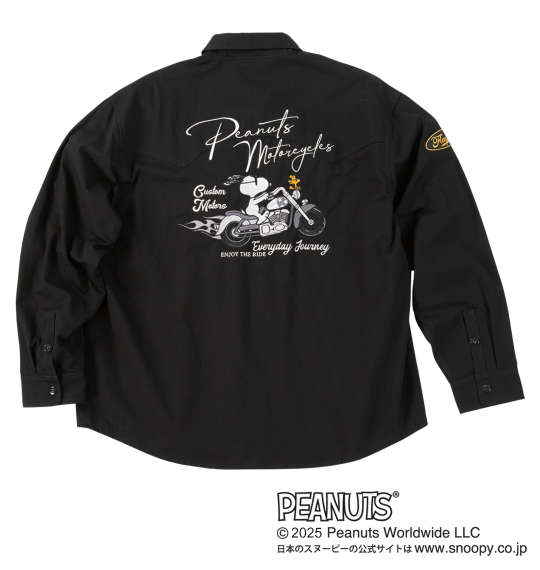 ＼まもなく終了!お買い物マラソン／スヌーピーコラボリップストップ長袖シャツ FLAGSTAFF&times;PEANUTS｜Bigsizeselectshop-avanty
