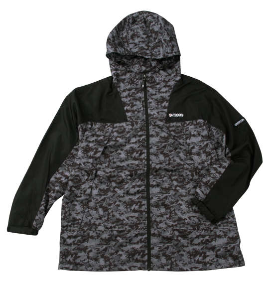 大層らしい大きさ メンズ アウター フルダルタフタ裏写真フィルム+裏メッシュ上衣 濃灰色合鴨 OUTDOOR PRODUCTS 3L 4L 5L 6L 7L 8L 1253-4300- 雨合羽 通気性 防風 一般受け 今めかしい 心地よい運動競技御召しもの 寒さ打つ手