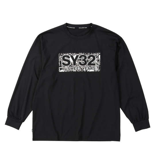 \お買い物マラソン開催中/ハートパターンボックスロゴ長袖Tシャツ SY32 by SWEET YEARS|Bigsizeselectshop-avanty