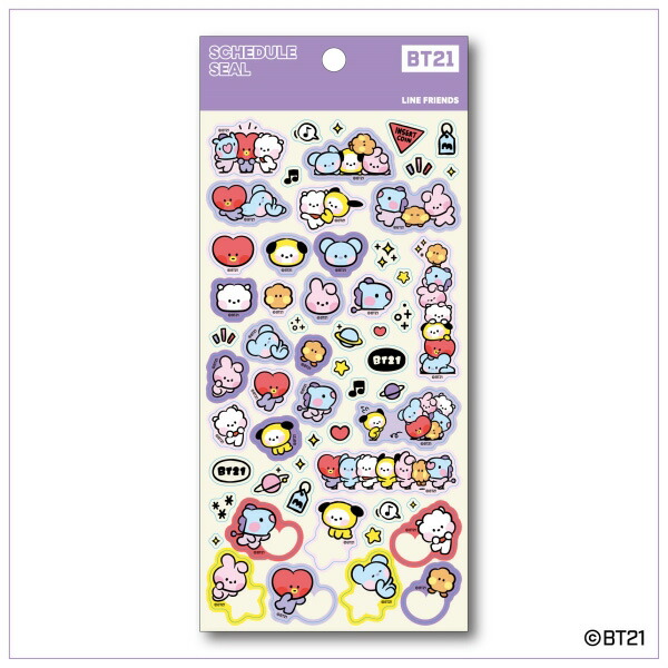 105円 最大67%OFFクーポン BT21 スケジュールシール mininiキャラクター ラインフレンズ LINE 文具 文房具 ステーショナリー  デコレーション お手紙 レター