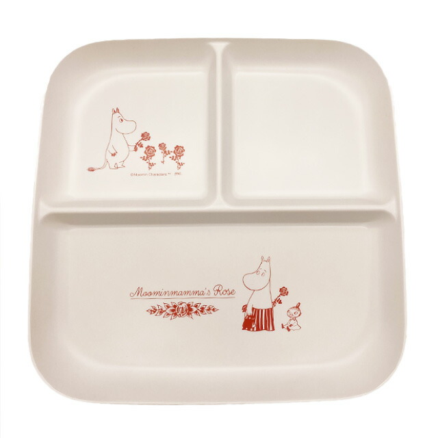 ムーミン スクエアプレートMoominmamma's Rose MOM-448MOOMIN moomin 北欧 キャラクター 可愛い 皿 ワンプレート 割れない テーブルウエア キッチン雑貨 アウトドア プレゼント ギフト 母の日