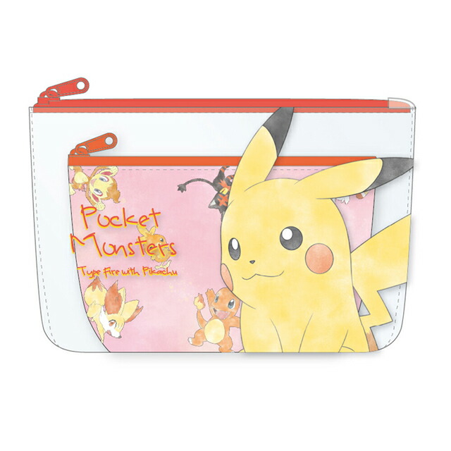 ポケットモンスター ポーチセット ピカチュウ ほのおタイプ Pm hoポケモン ポケモンgo Pokemon Go ポケモンゴー キャラクター 雑貨 生活雑貨 小物入れ ケース 化粧ポーチ メイク 定価