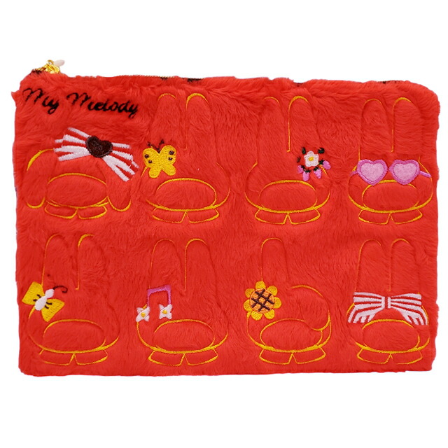 【希少レア】サンリオ マイメロディ ポーチ入りマスコットセット 赤ずきん 雑誌付録】赤ずきんの「マイメロディ」が可愛い、ミニ文具10点セットを