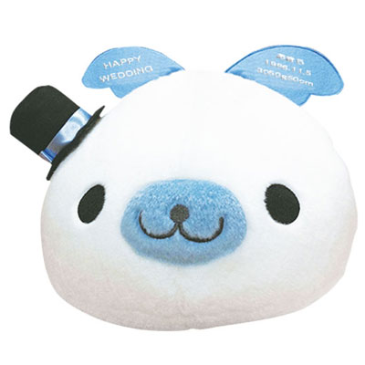 まめゴマ　2種セット　白＆水色 まめゴマ 2種セット 白＆水色