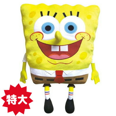 同梱不可 海綿質ボブ 特大ぬいぐるみ Sb スポンジボブ ふうわり 性格グッズ インテリア 特大 物物しい ビッグ号数 給付 クリスマス あす手軽いマッチ Wapatoa Com