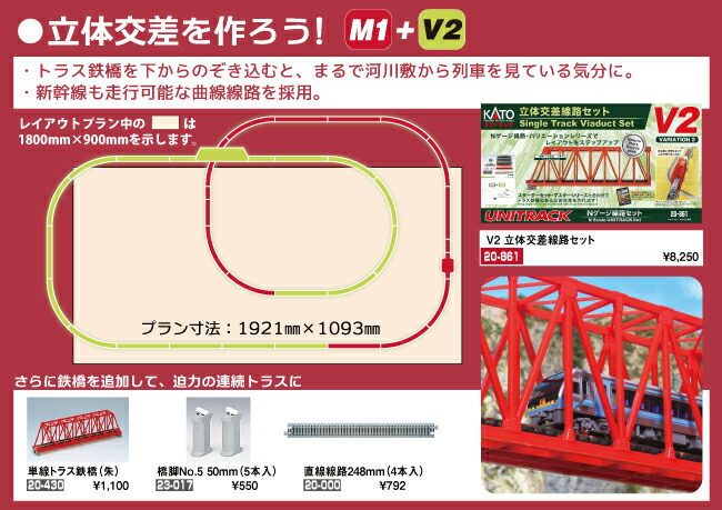 20-861 V2 立体交差線路セット カトー  Nゲージ 送料無料