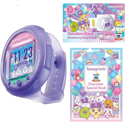 【1日と5・0のつく日はポイント3倍！】Tamagotchi Smart 25th アニバーサリーパーティーセット たまごっちスマート パープル◆新品Ss【即納】【コンビニ受取/郵便局受取対応】