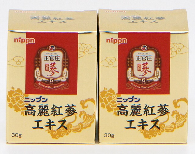 ニップン 高麗紅蔘エキス 高麗人参（紅参） 正官庄 30g&times;2個｜今日美人