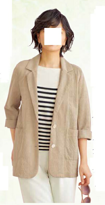 楽天市場】サマージャケット テーラージャケット レディース 麻入り