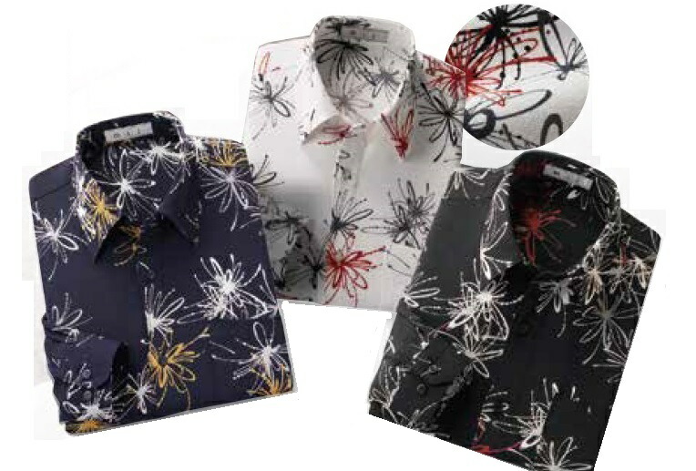 楽天市場】カジュアルシャツ 長袖 和柄 メンズ 日本製 京染め 二越