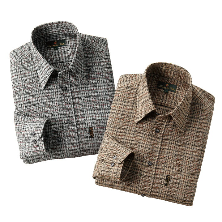 楽天市場】シャツ メンズ カジュアルシャツ シニア 秋冬 チェック柄