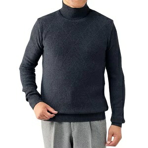 ピエルッチ 裏シャギー付 タートルネックセーター 2色組 ニット セーター 裏シャギー メンズ 紳士服 シニア 男性 ハイネック ワインレッド ネイビー 赤 紺色 シンプル 暖かい あったかい シニアファッション 40代 50代 60代 70代 80代 父の日 お父さん 秋物 冬物 秋冬 p25109