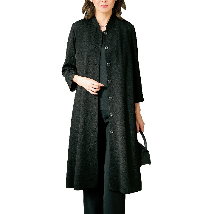 楽天市場】コート ワンピース レディース シニア ピンタックデザイン