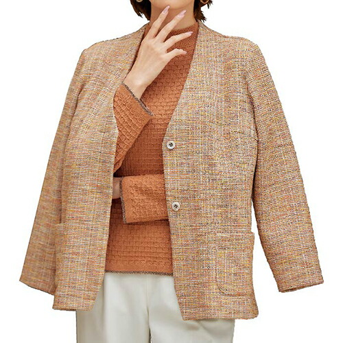 楽天市場】ツイード シャツジャケット チャコールグレー系 ジャケット