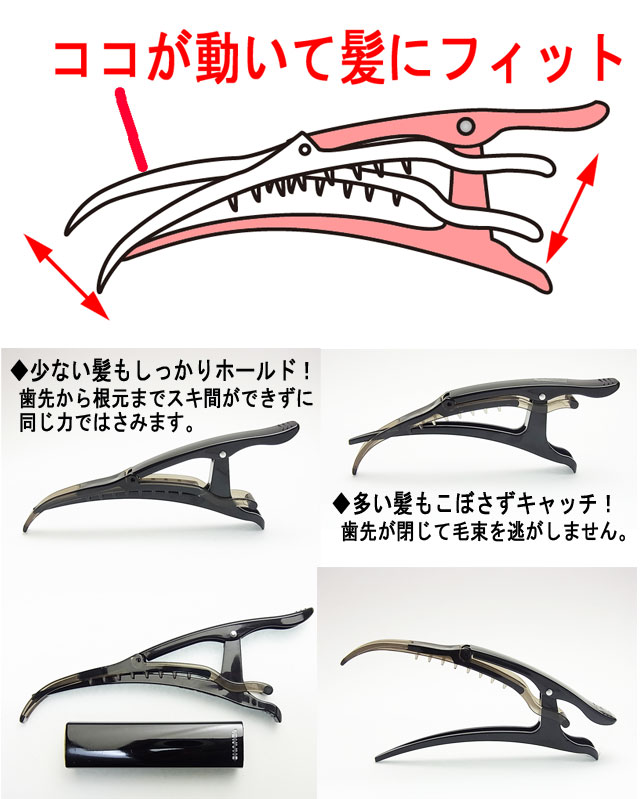 楽天市場 しっかりロック ヘアクリップlサイズダッカールまとめ髪もこぼさずキャッチ 少ない髪もしっかりホールドどんな毛量もこれひとつでok カールクリップ まとめ髪 アップ 美人髪koeido ヘアアクセサリー