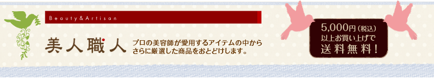 美人職人:プロ愛用、サロン使用の人気ヘア・ケア商品ショップ!