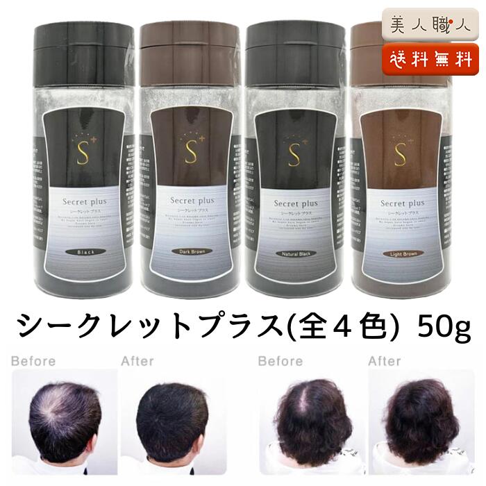 楽天市場】増毛パウダー シークレット プラス 50g 約100回分 全4色