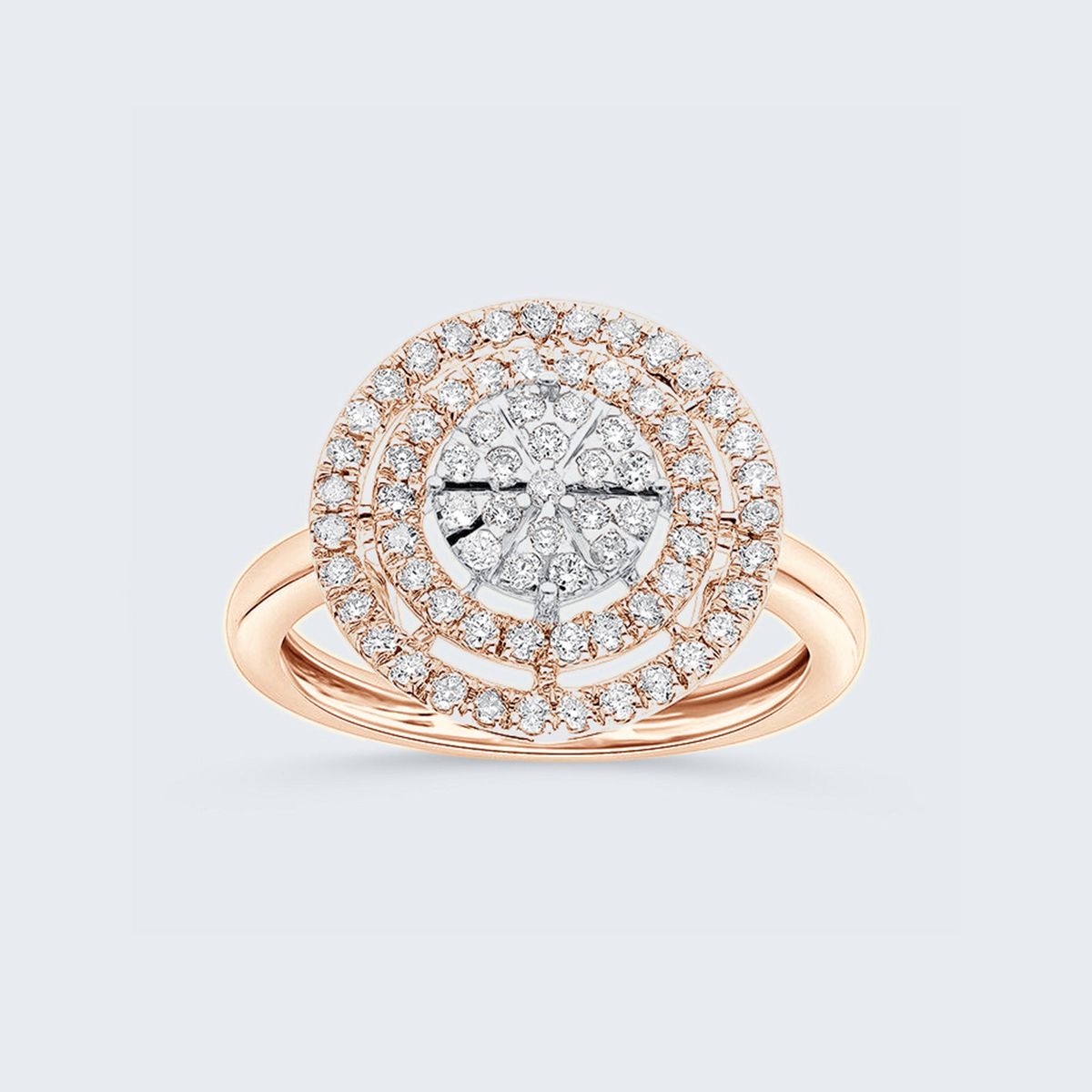 18KT ローズゴールド 0.50ct ダイヤモンド リング|Bijou Branche