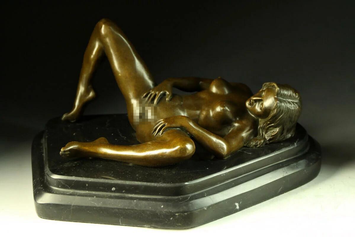 大人気ブロンズ像 緊縛の裸婦 J.Mavchi大名作インテリア彫刻フィギュア